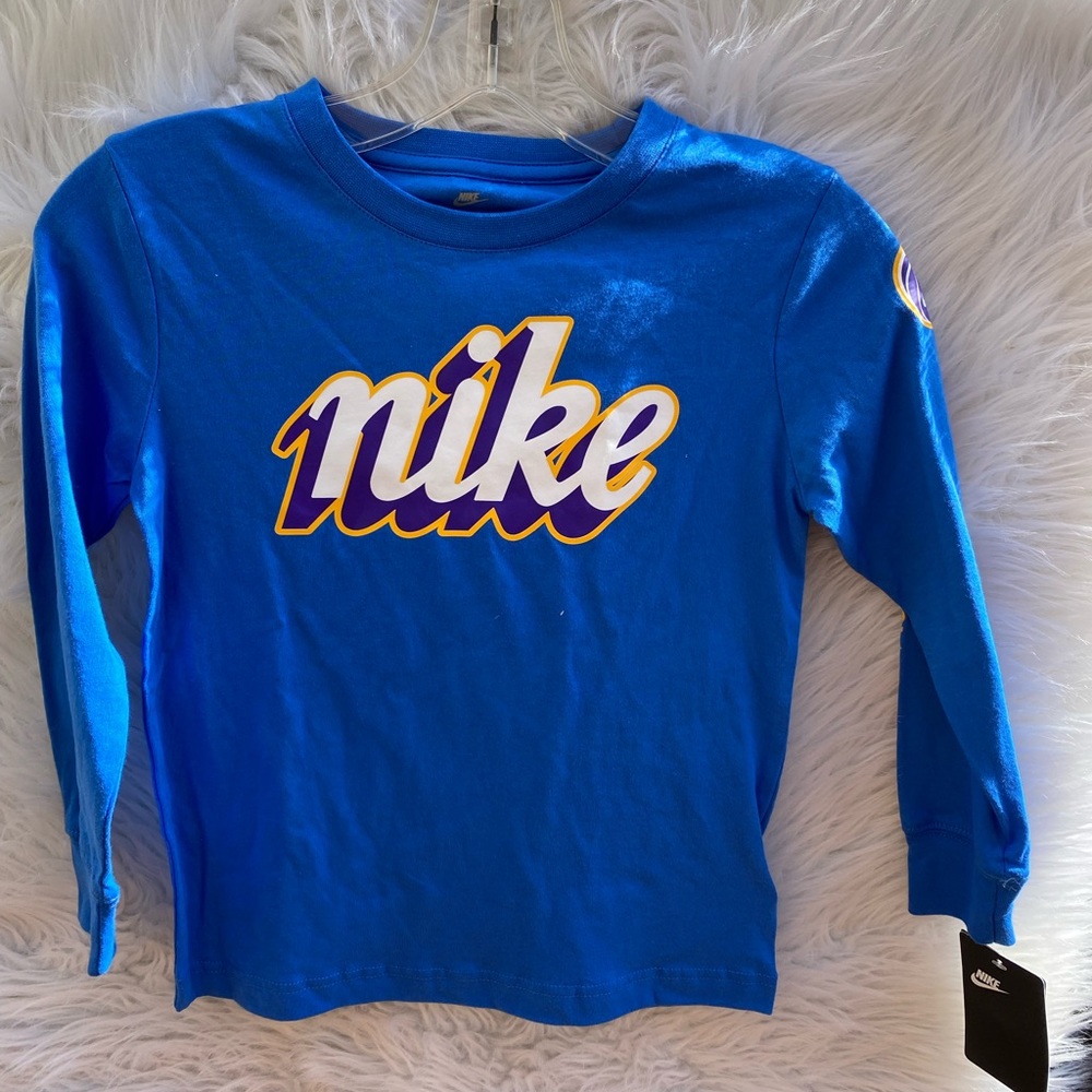 Boy’s Blue Nike Long Sleeve Tee